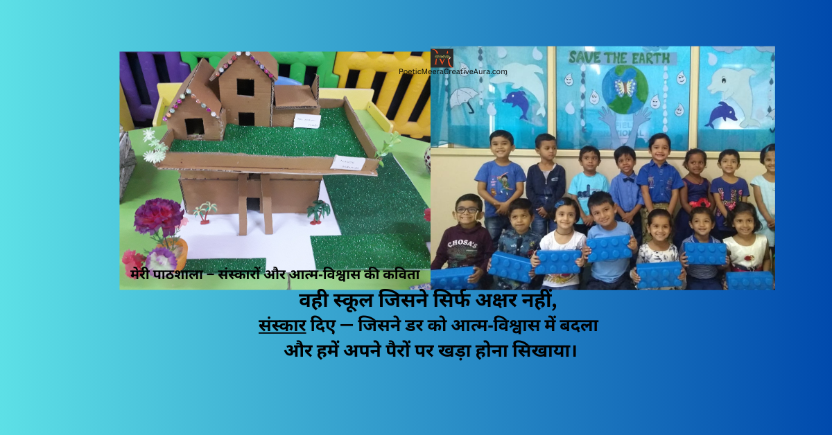 मेरी पाठशाला – संस्कारों और आत्म‑विश्वास की कविता