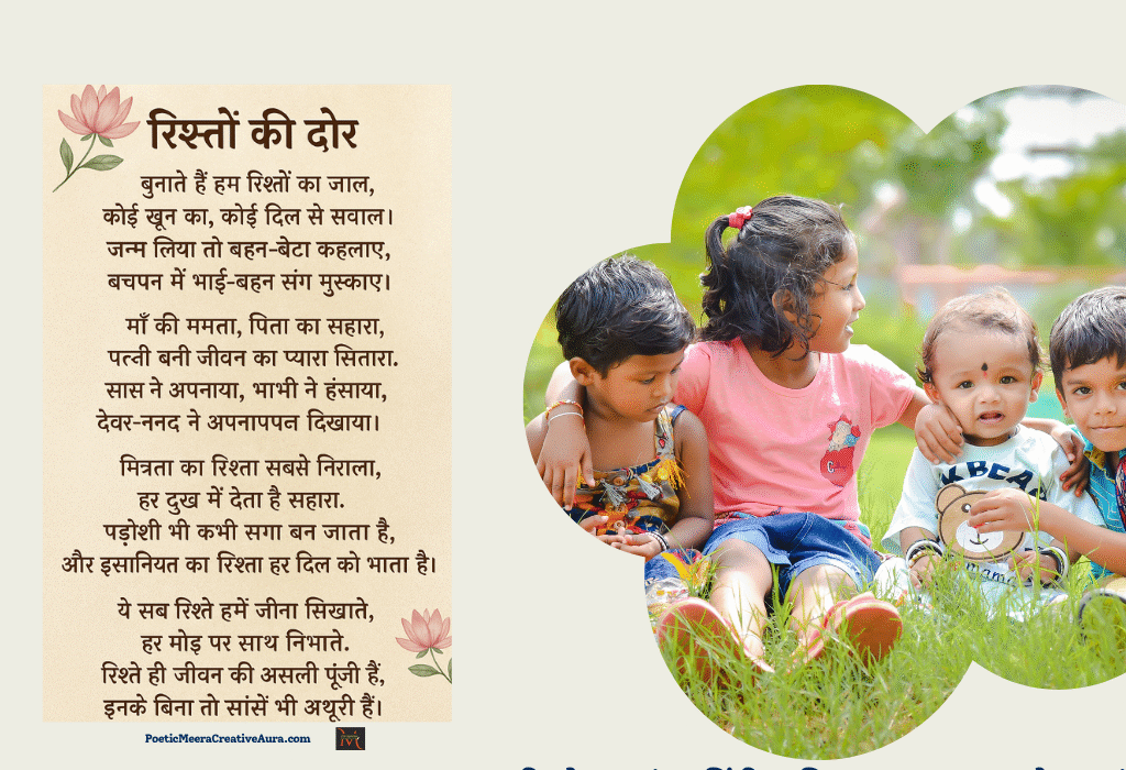 रिश्ते पर सुंदर हिंदी कविता :भावनात्मक प्रेरक संदेश