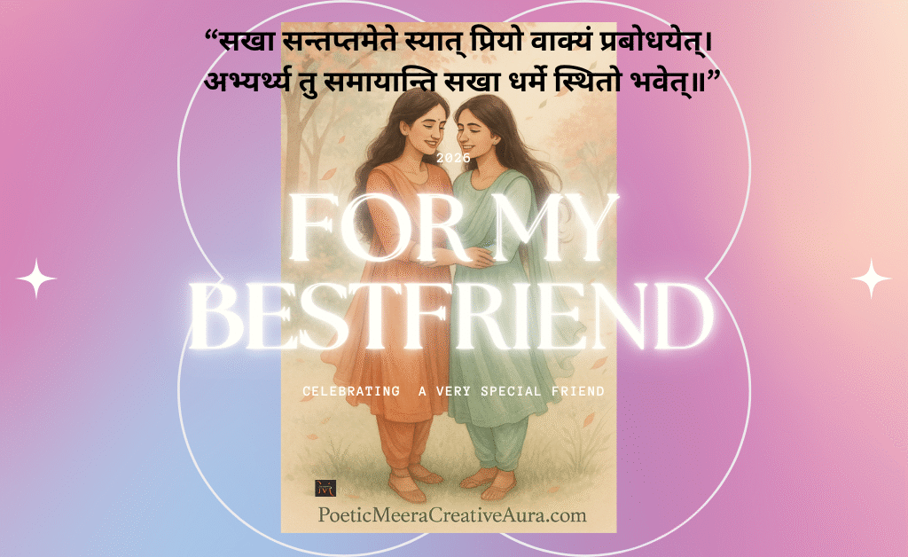 "दोस्ती की परिभाषा: सच्चे दोस्त को समर्पित कविता और शुभेच्छा कार्ड"
