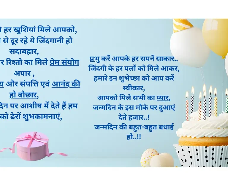 जन्मदिवस होगा खास Best wishes के साथ