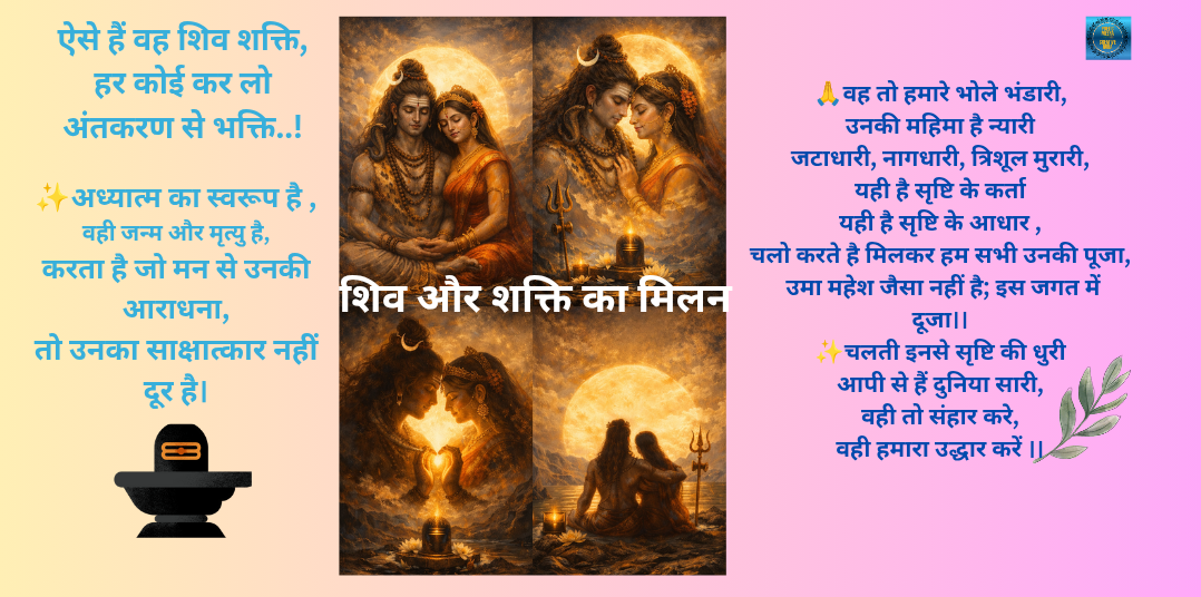 शिव और शक्ति का मिलन कविता