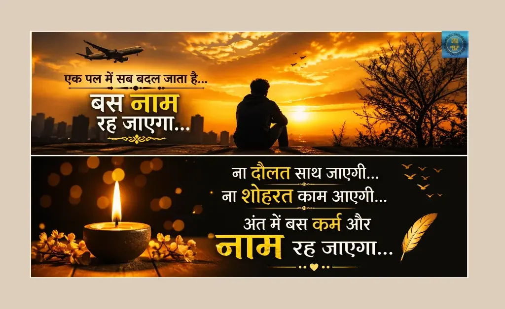 जिंदगी पर हिंदी कविता नाम रह जाएगा