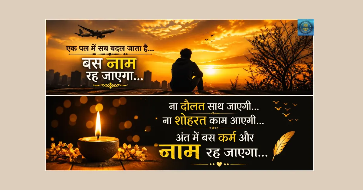 जिंदगी पर हिंदी कविता नाम रह जाएगा
